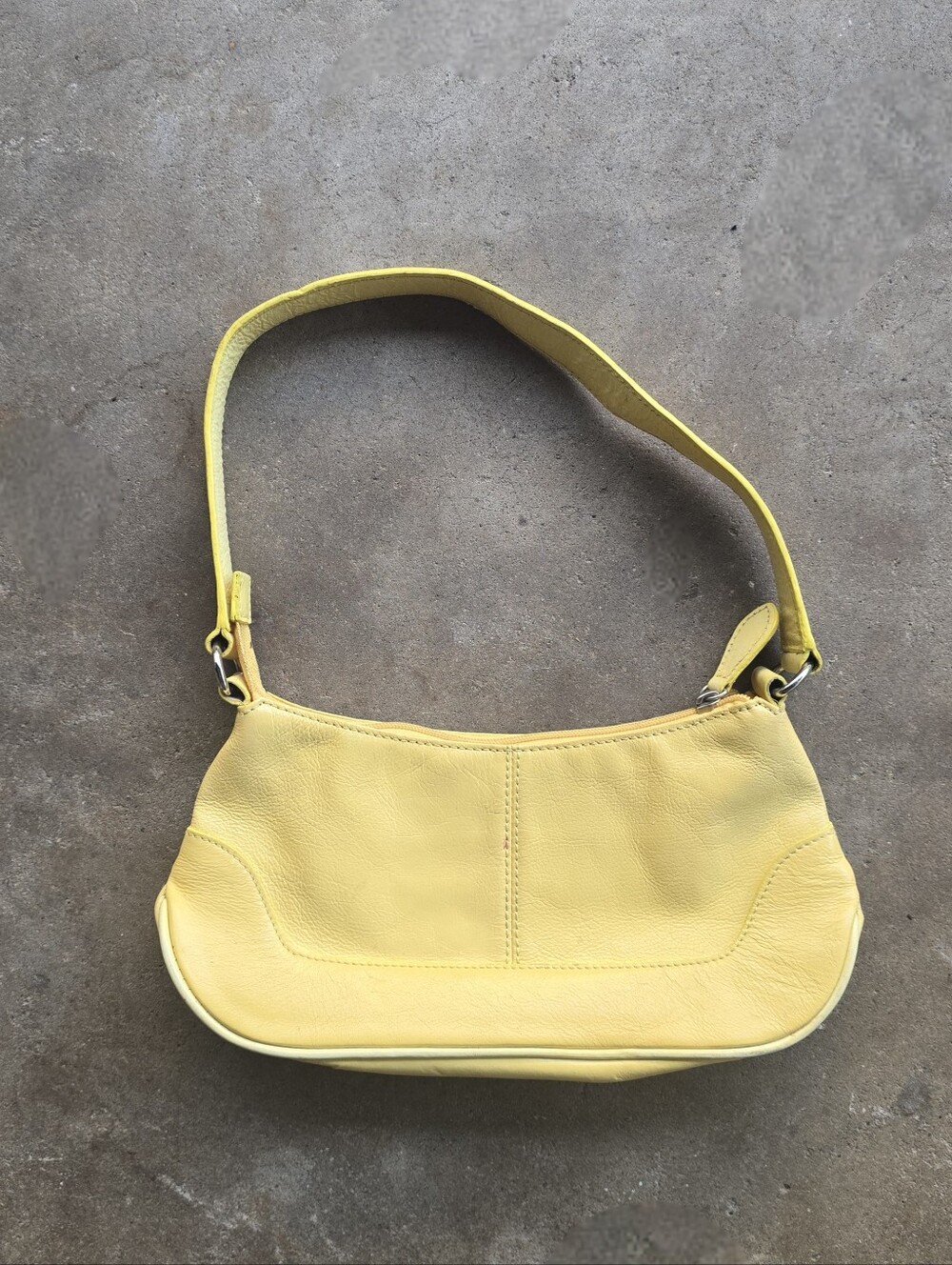 VTG Wilson Leather yellow Shoulder Hand Bag